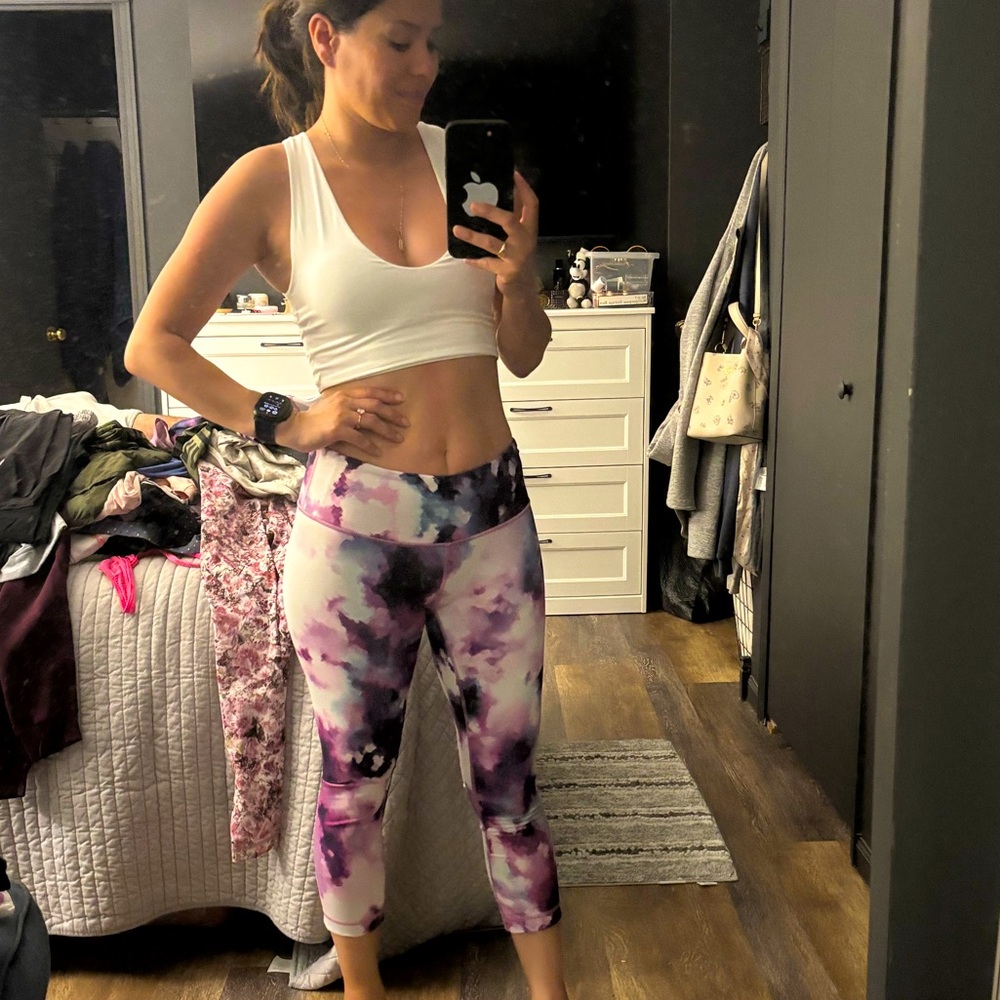 Lululemon Purple Tie-Dye Leggings